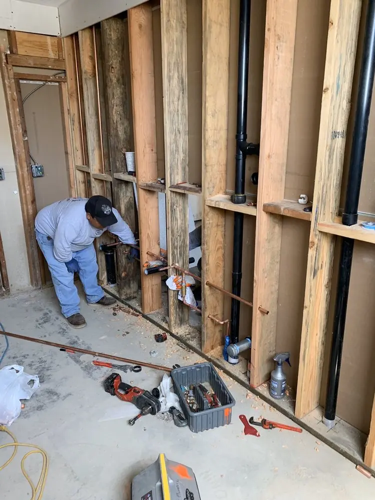 Commercial rough-in plumbing for Water Heater Replacement in Friendship Station